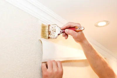 Pose de papier peint à Lugagnan — revêtements muraux et toiles de verre